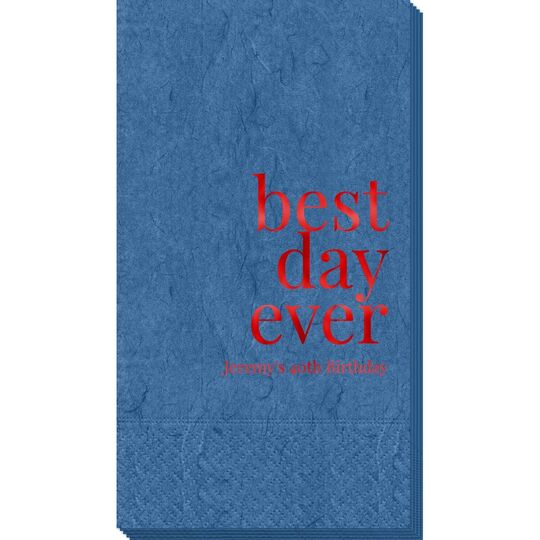 Best Day Ever Big Word Bali Guest Towels